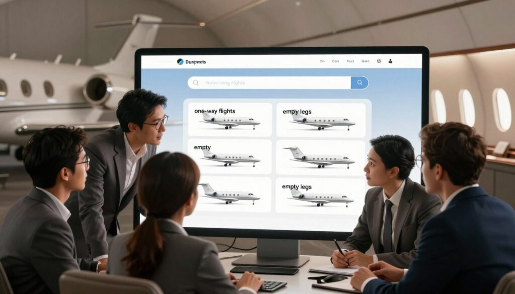 search empty leg flights online