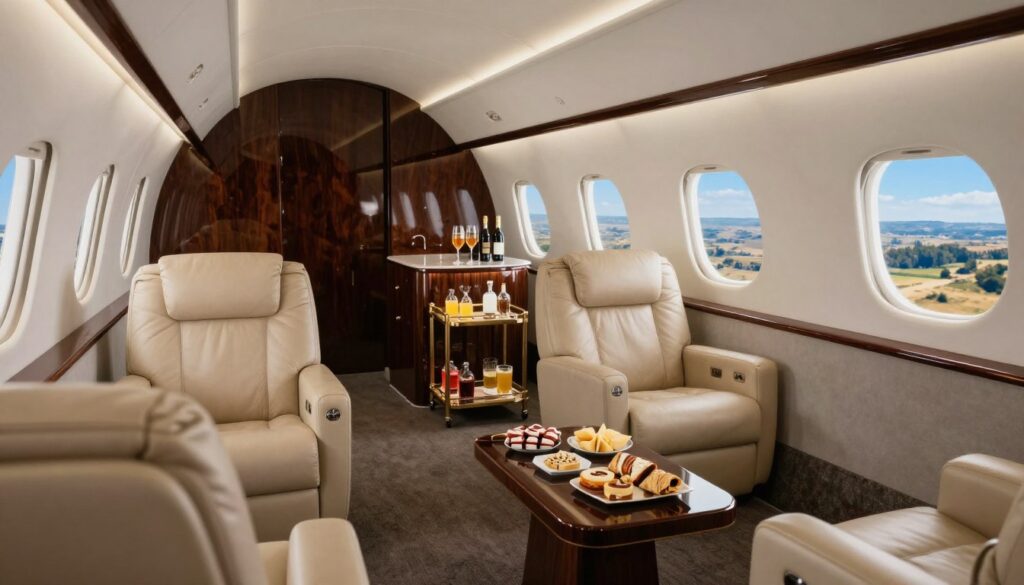 top luxury aircraft charter services cabin amenities