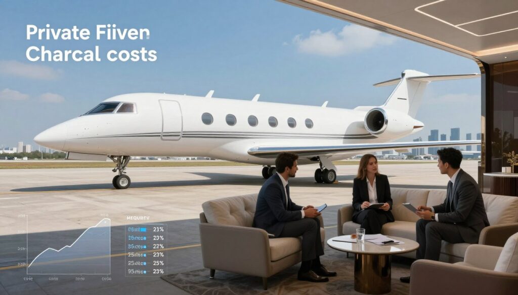 Average private jet charter cost