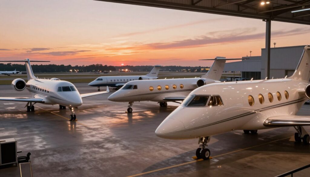 Comprehensive aircraft options for charter flights