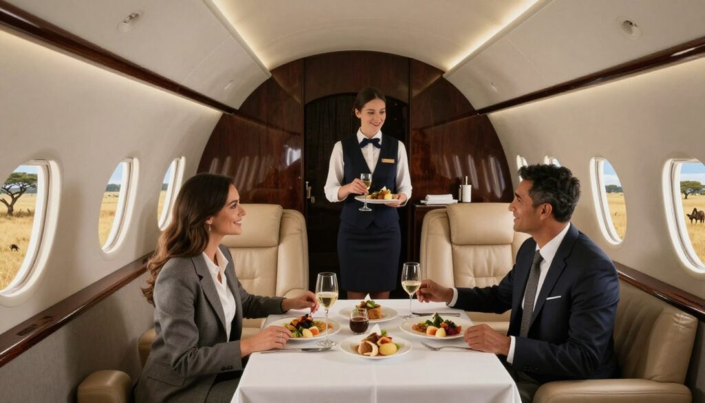 Exclusive services on African private jets