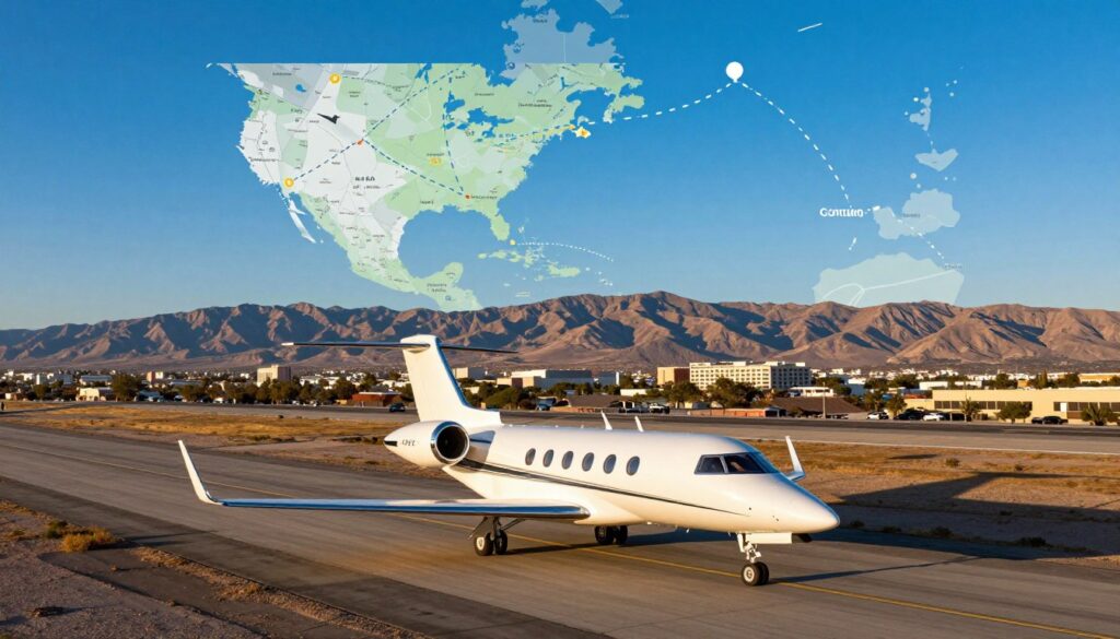Flight range and popular destinations from El Paso