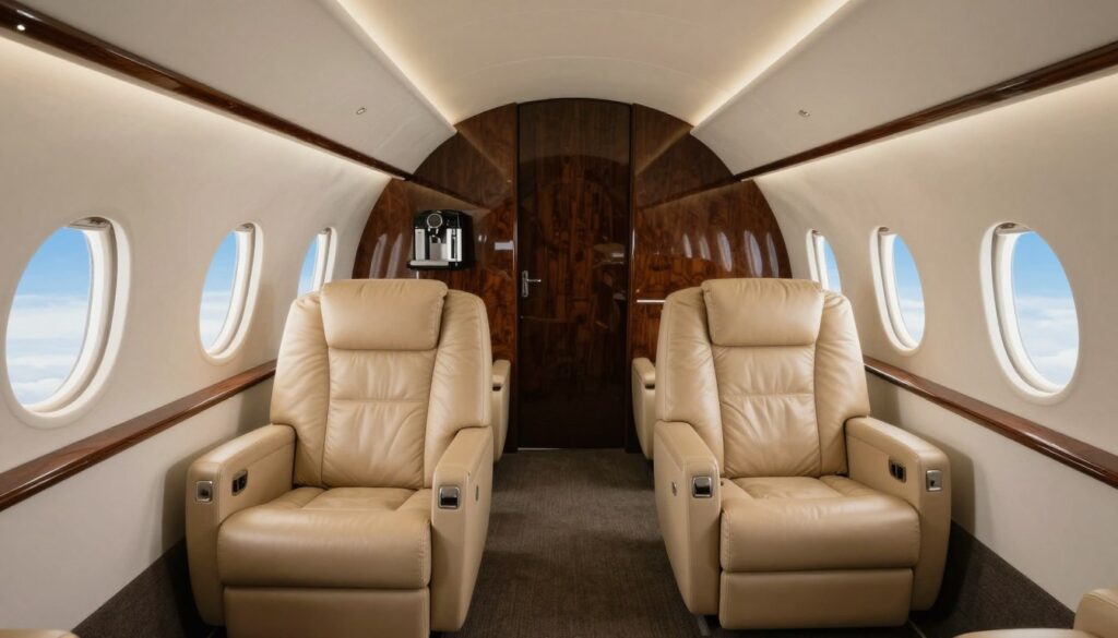Gulfstream G650 aircraft cabin interior luxury charter