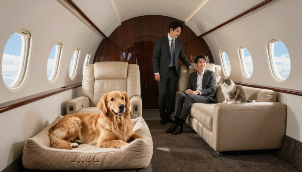 Pet-friendly private jet charter