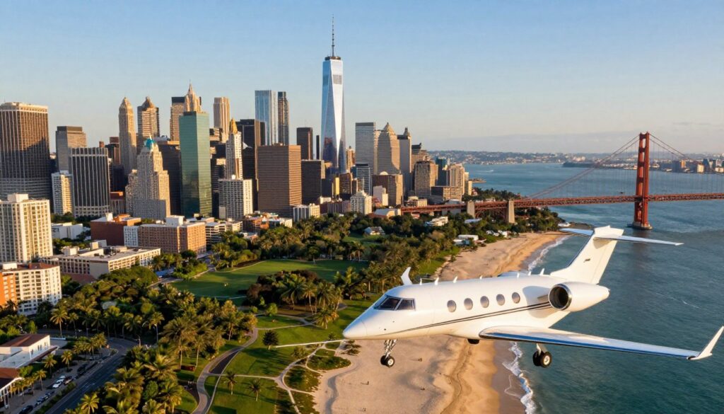 Popular destinations across the United States for private jet travel Popular destinations across the United States for private jet travel