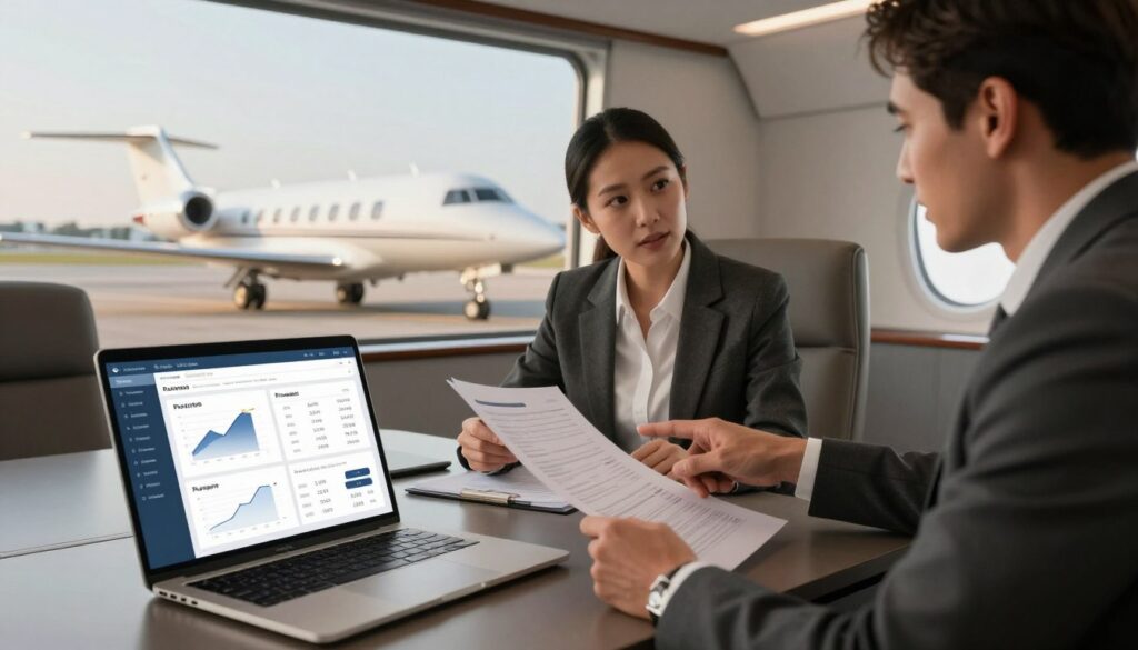 Pricing and booking process for private jet charter