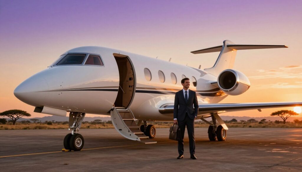 Private jet charter Africa experience