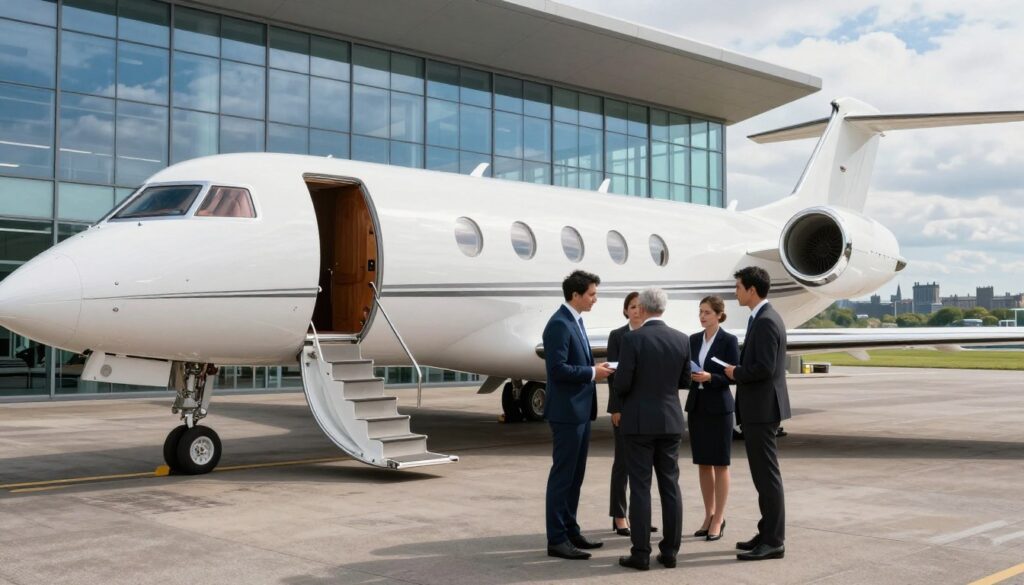 Private jet charter Edinburgh service