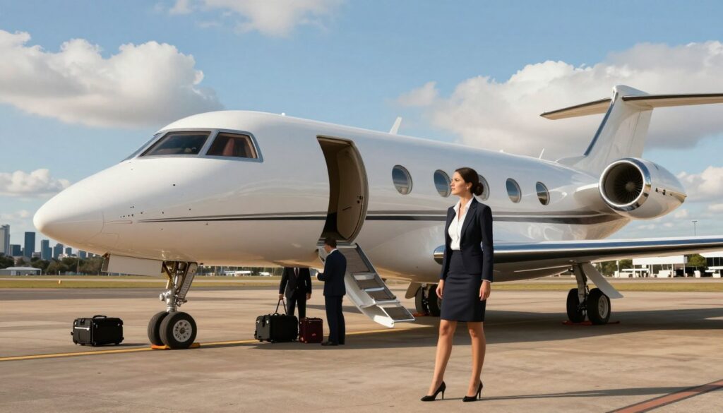 Private jet charter Essendon Airport experience