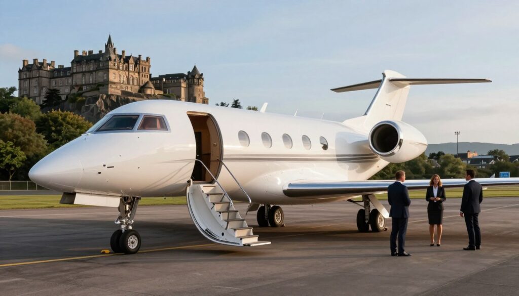 Private jet charter edinburgh