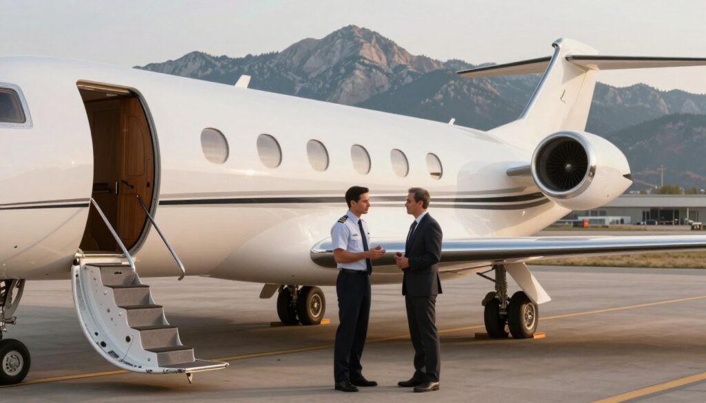 Private jet charter services in Denver