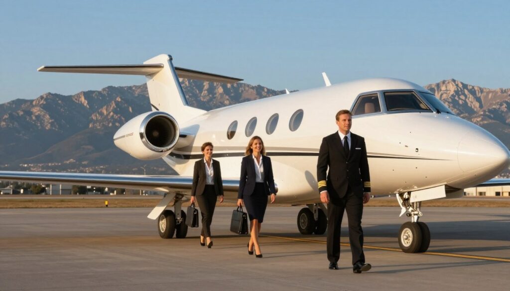 Private jet charter services in Denver