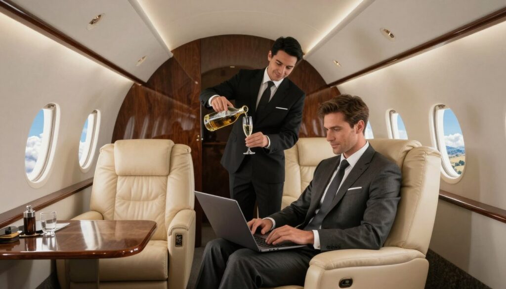 Private jet experience for business travel
