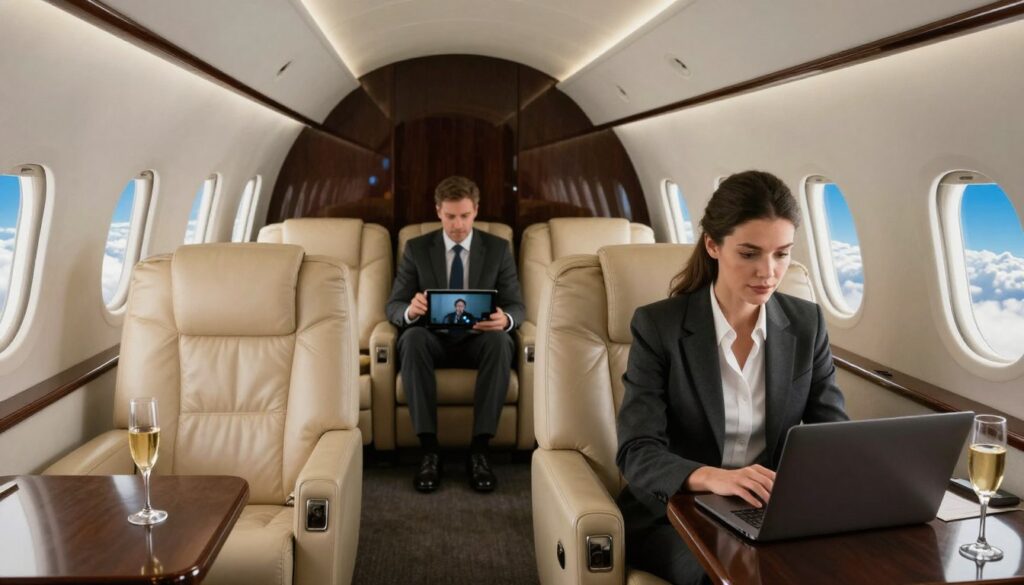 Private jet experience for business travel
