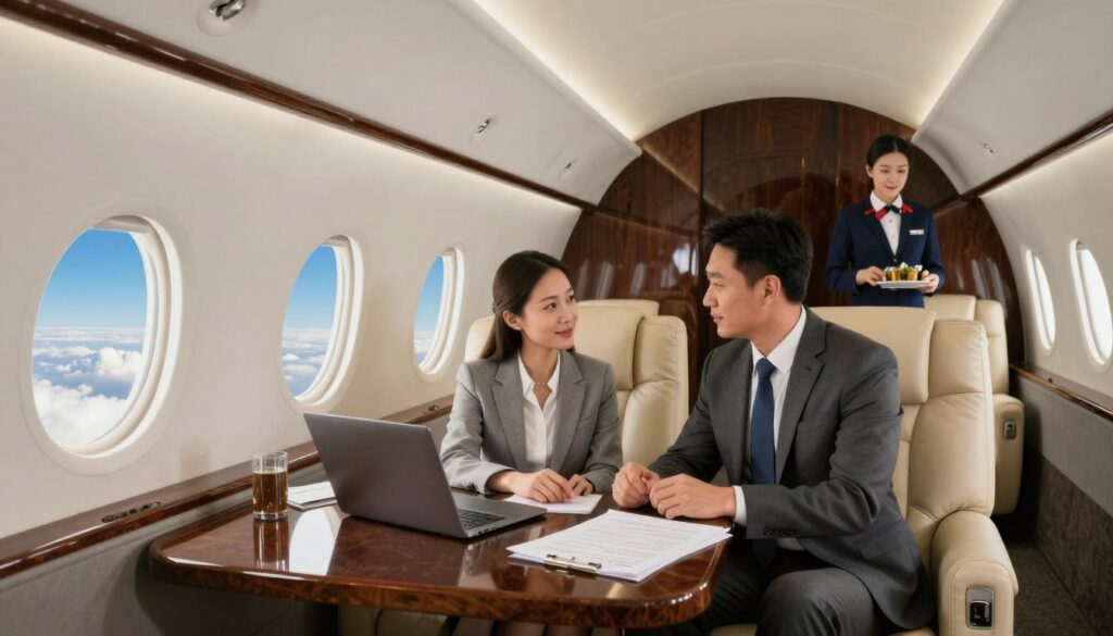 Private jet experience for business travel