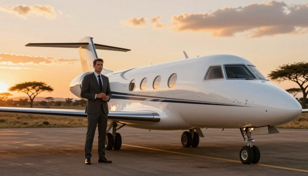 Top providers for private jet charter in Africa