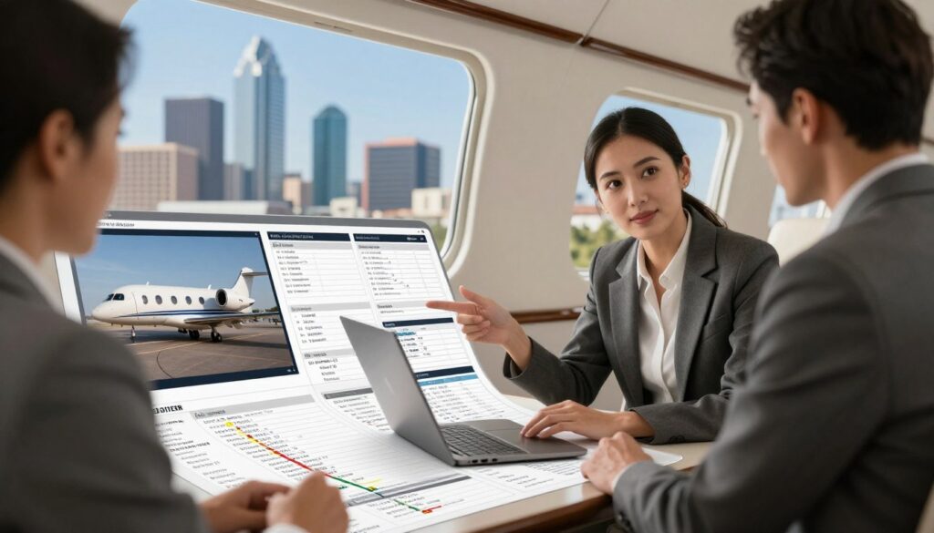 dallas air charter booking process