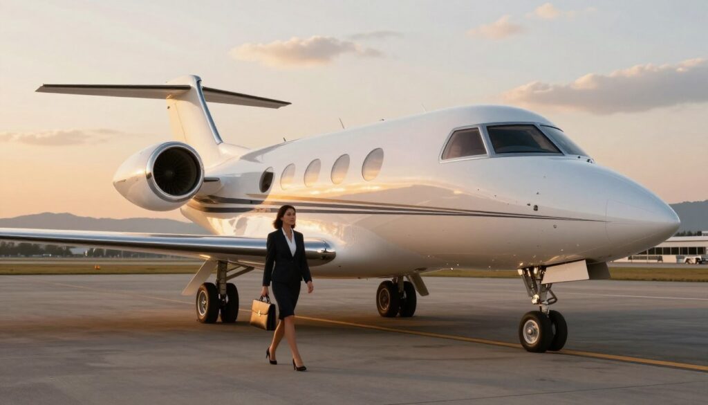 luxury private aviation executive jet