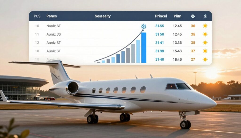 Impact of Seasonality on Private Jet Charter Pricing Impact of Seasonality on Private Jet Charter Pricing