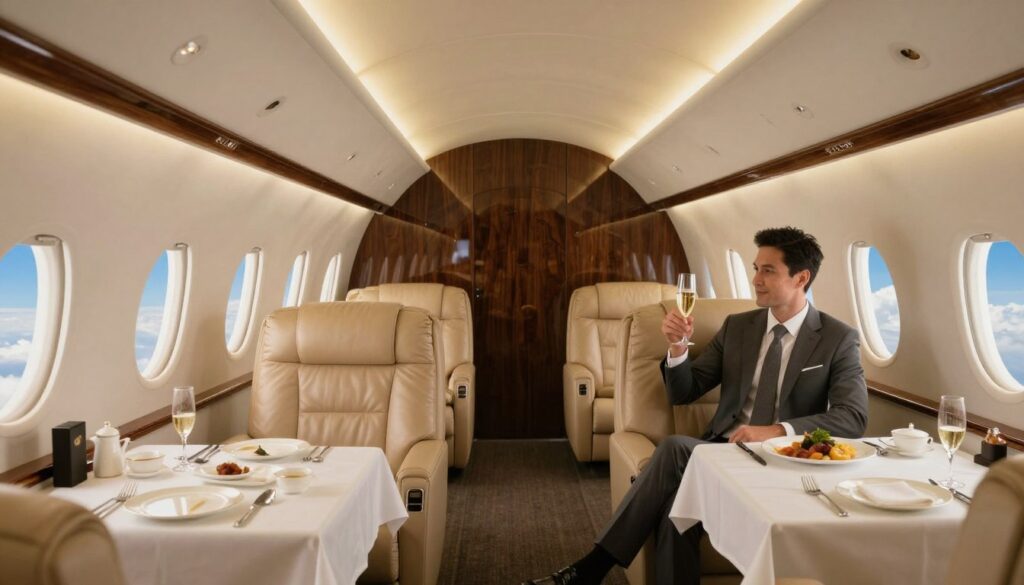 Private jet luxury experience