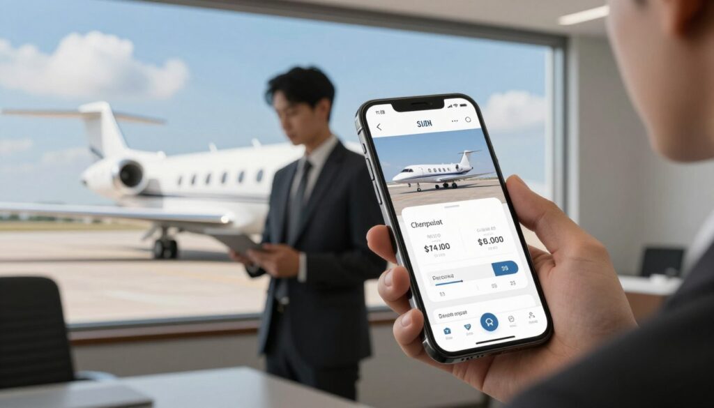 private jet charter app