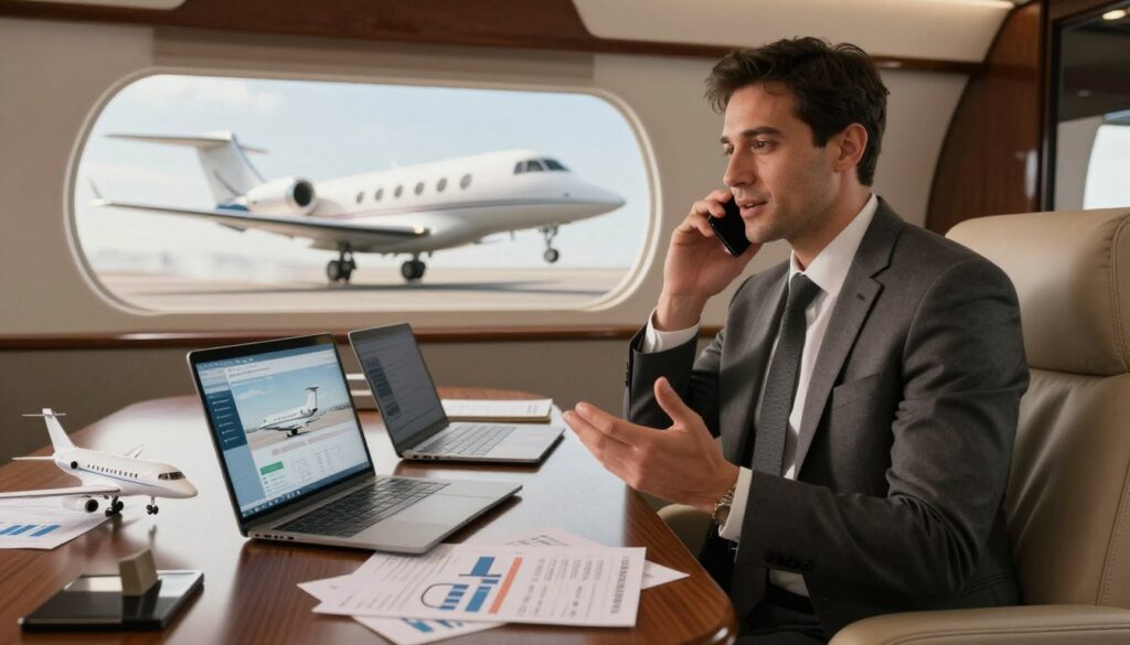 private jet charter sales responsibilities