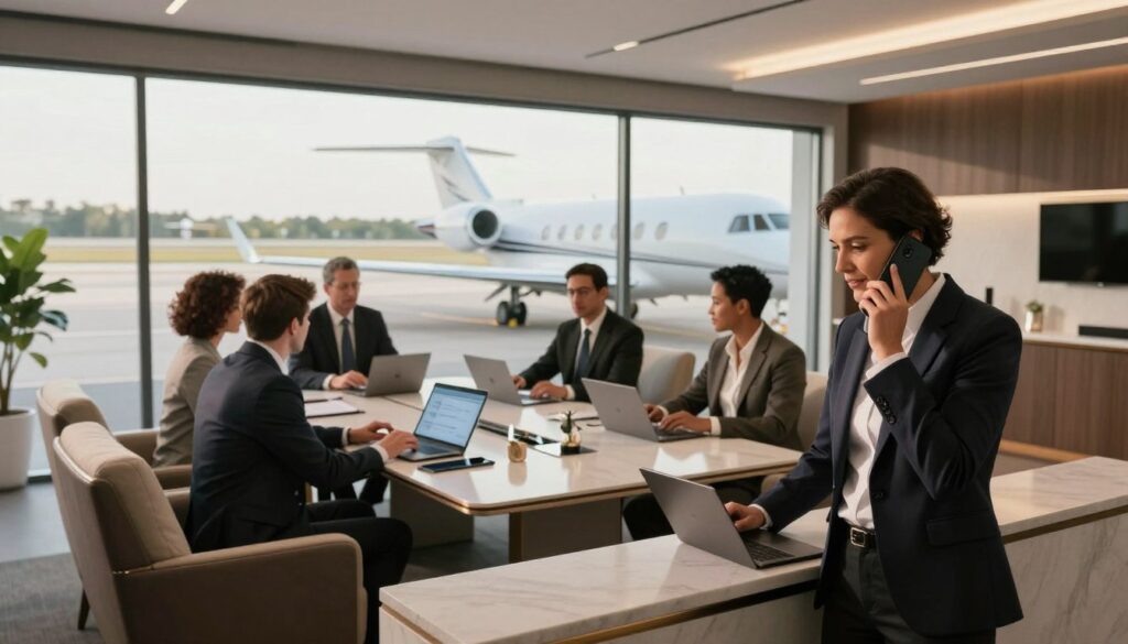 private jet charter service work environment