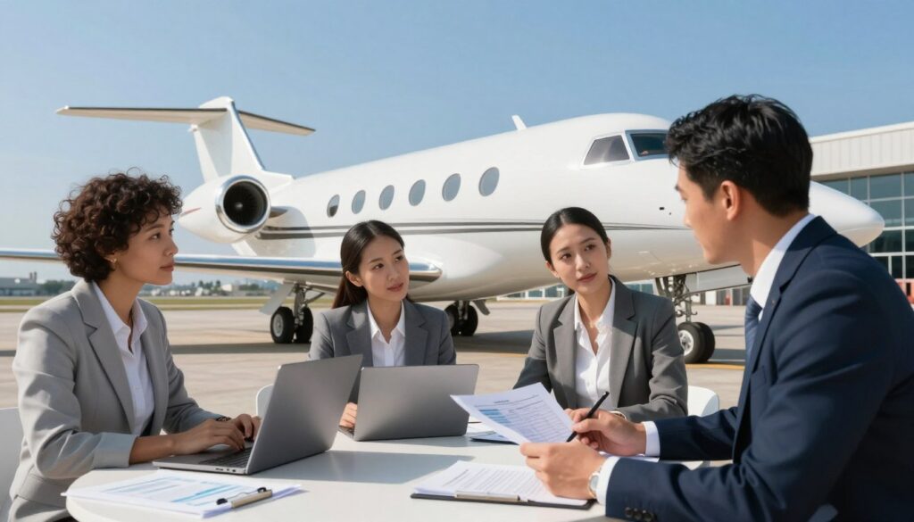 salary and commission in private jet charter sales