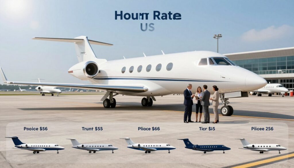 US aircraft hourly rate comparison