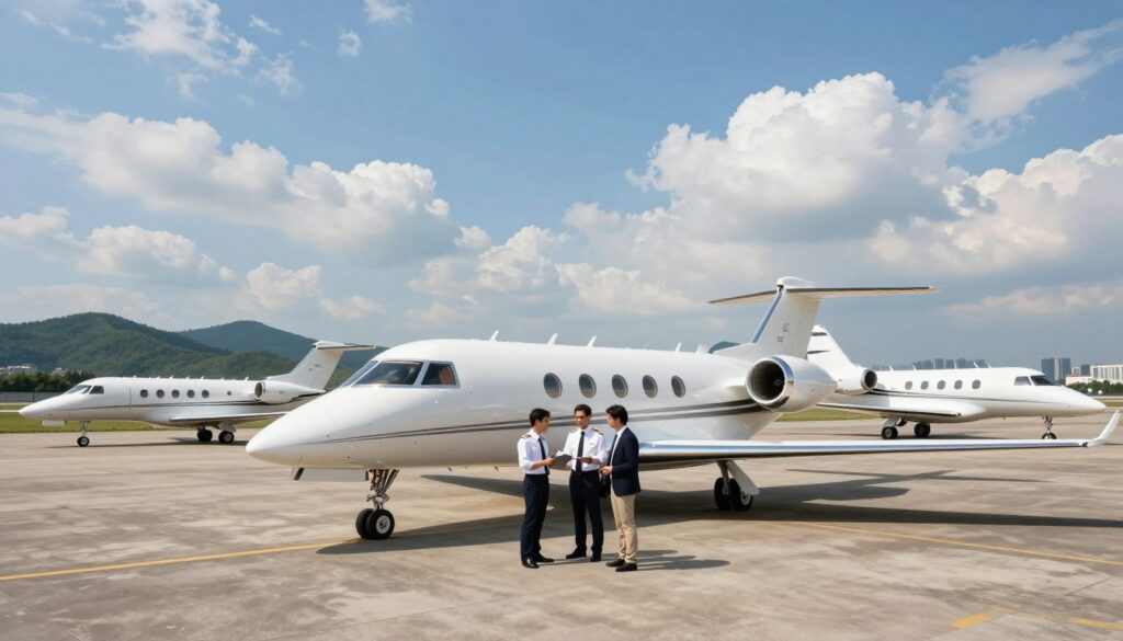 Villiers jet charter aircraft options
