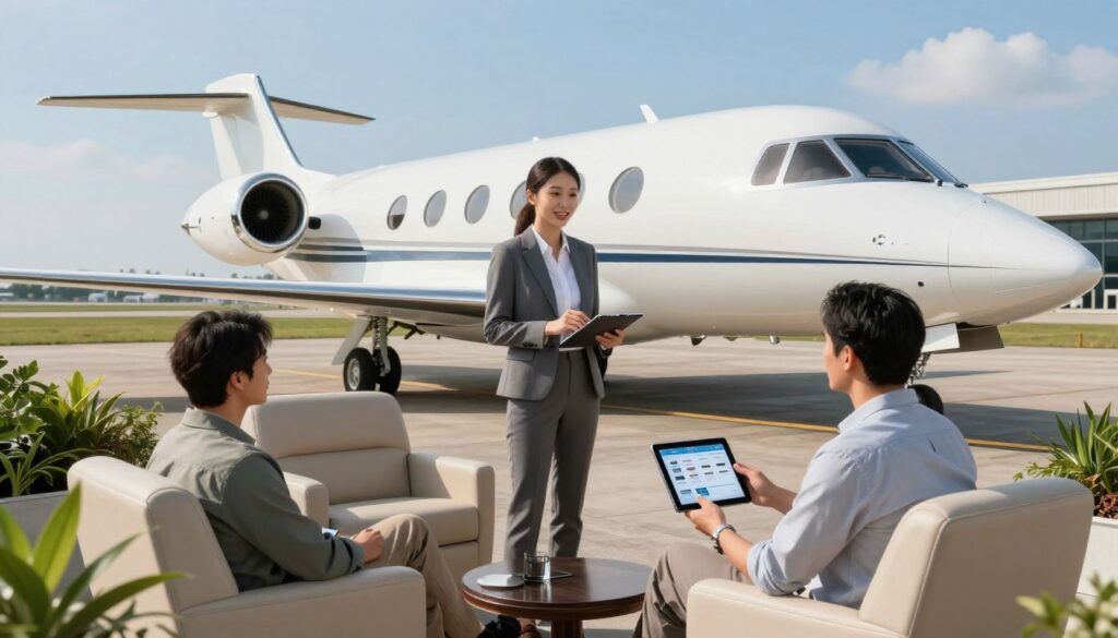 personalized private jet charter booking support