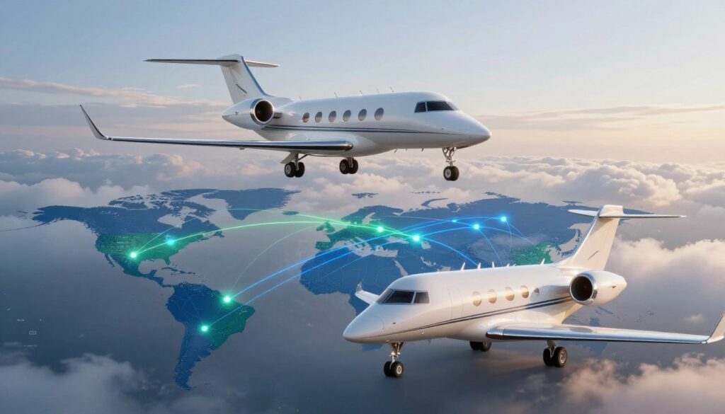 Global aircraft network and charter destinations Global aircraft network and charter destinations