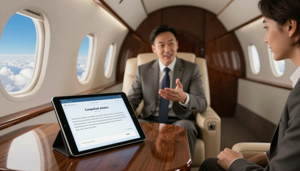Private jet quote and booking details
