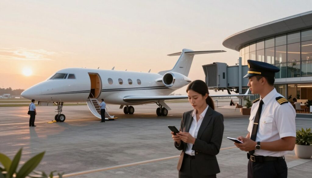 aviation departure and aircraft booking