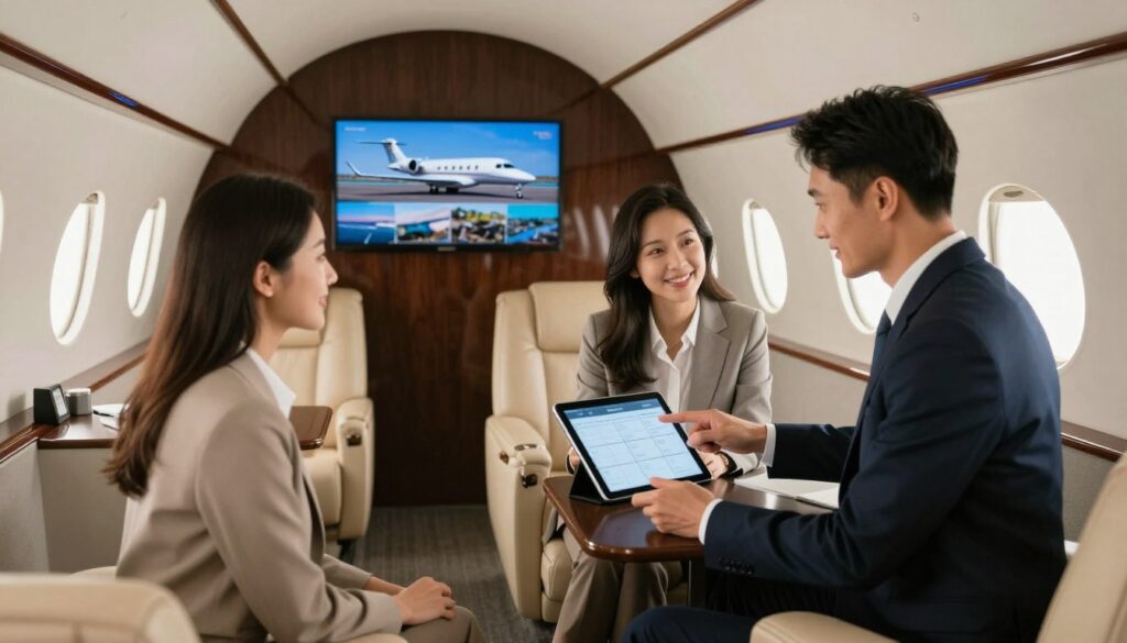jet charter booking experience