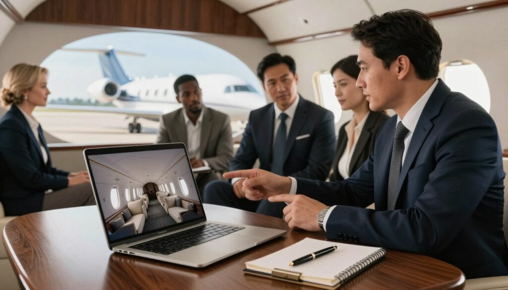 private jet charter booking process