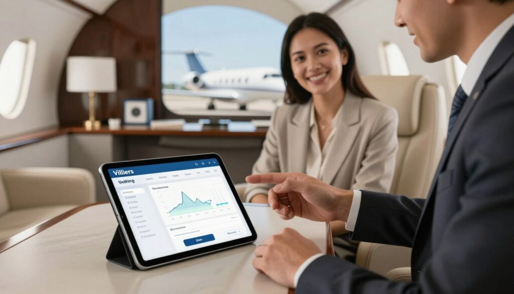 private jet charter booking process
