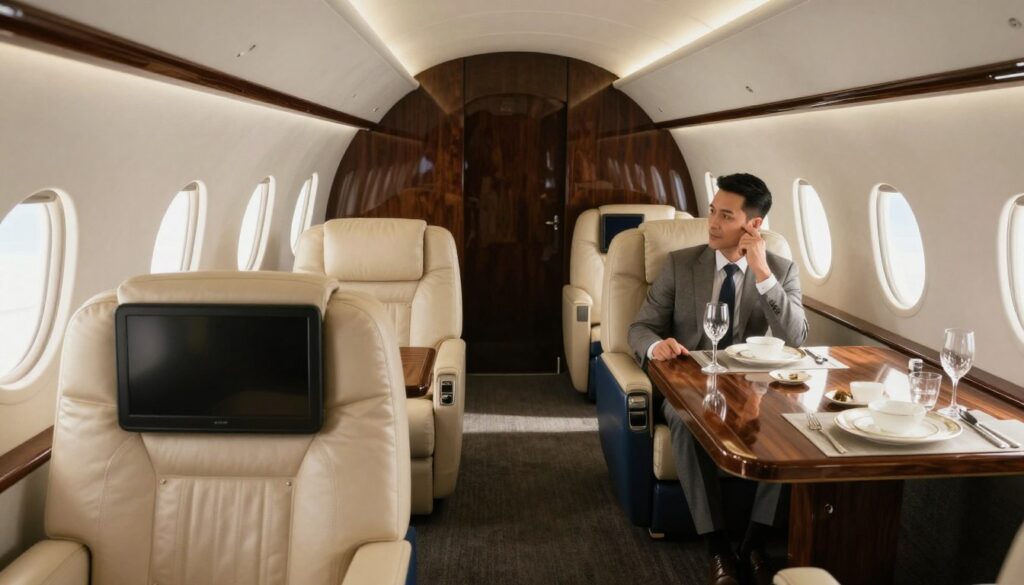private jet passenger and cabin options